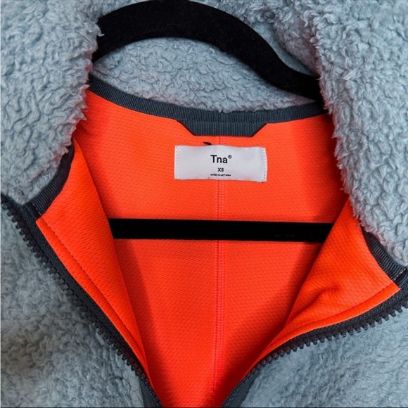 TNA Women's Light Blue Sherpa Jacket - Picture 6 of 6